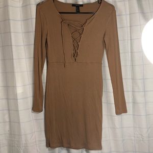 Lace up, body con dress